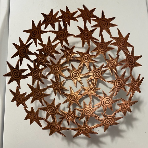 Stunning coppery star bowl
